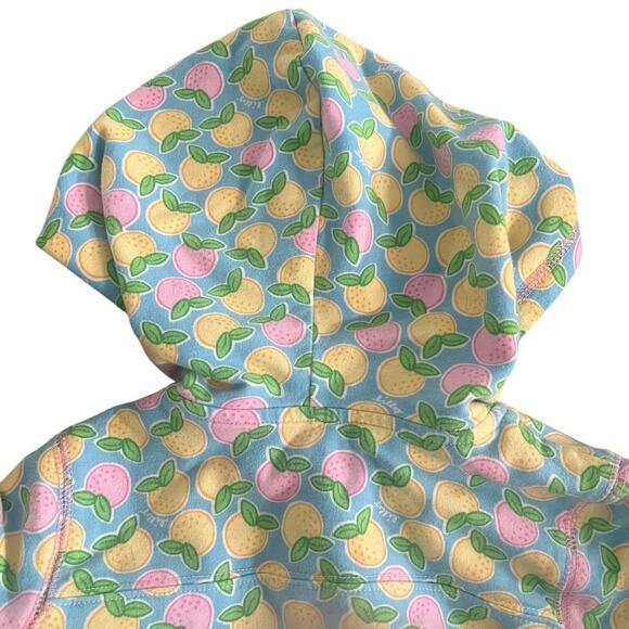 Lilly Pulitzer, Toddler Girls Zip Hoodie Jacket, Citrus Print & Light Blue, 2T - Picture 12 of 15
